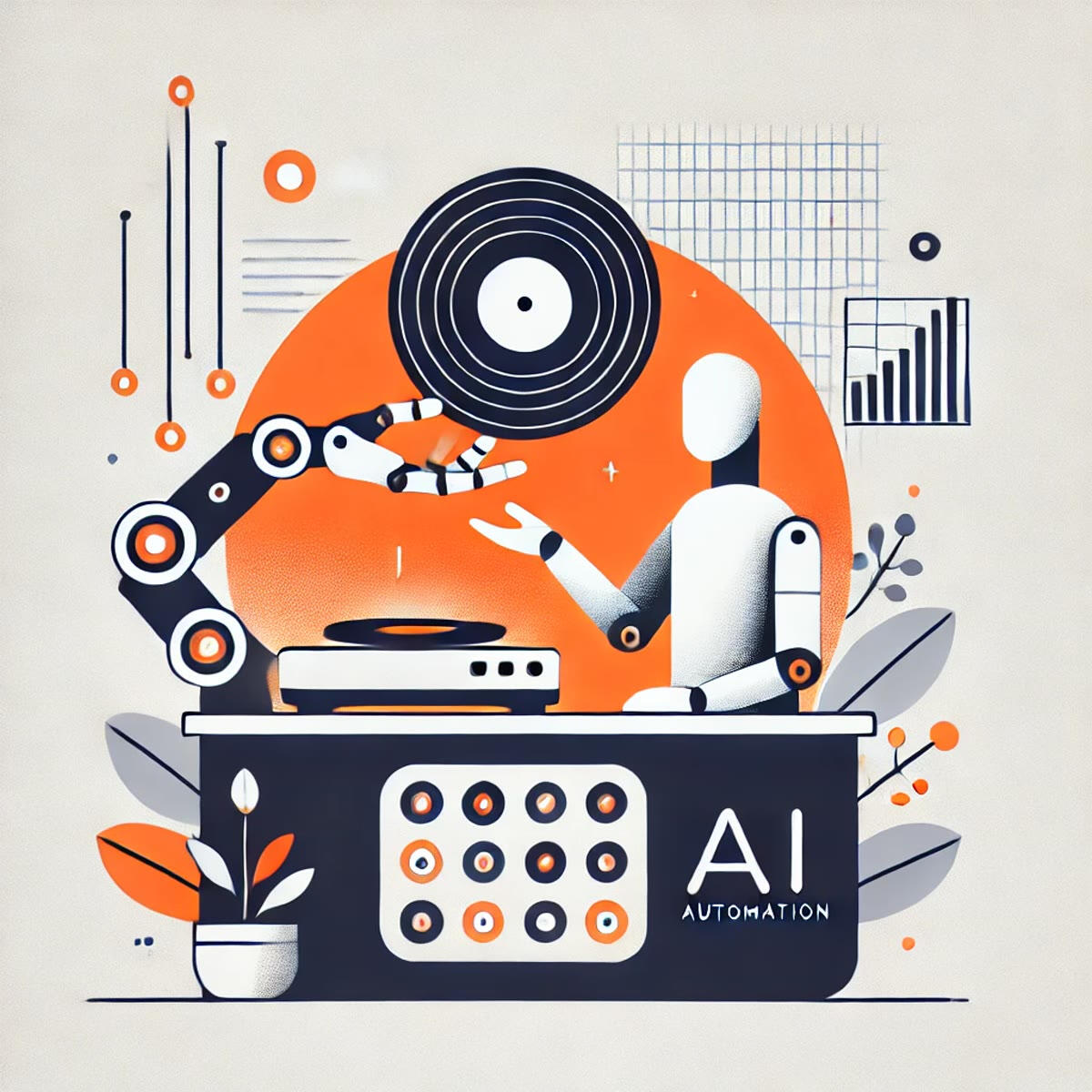 AI with Soul AI agent working in a record store